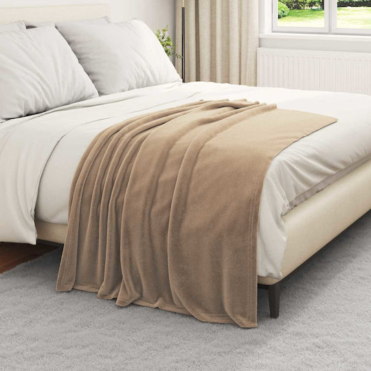 vidaXL Fleece Blanket Sofa 130x150cm Giraffe
