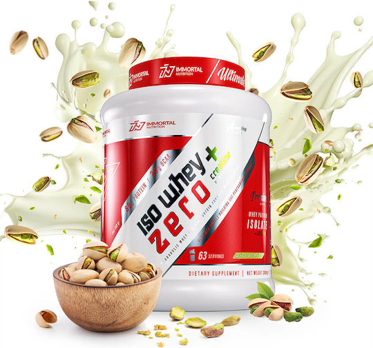 Immortal Nutrition Iso Whey Zero + Creatine Protein Whey with Creatine & Flavor Pistachio 1kg