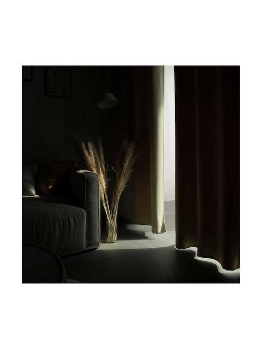 Beauty Home Κουρτίνα Συσκότισης με Τρουκς Μπεζ 140x270εκ.