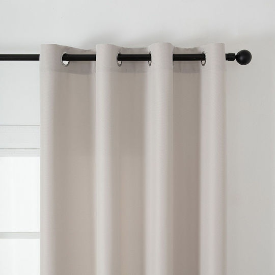 Beauty Home Vasilas Home Vorhang mit Grommets Beige 140x270cm