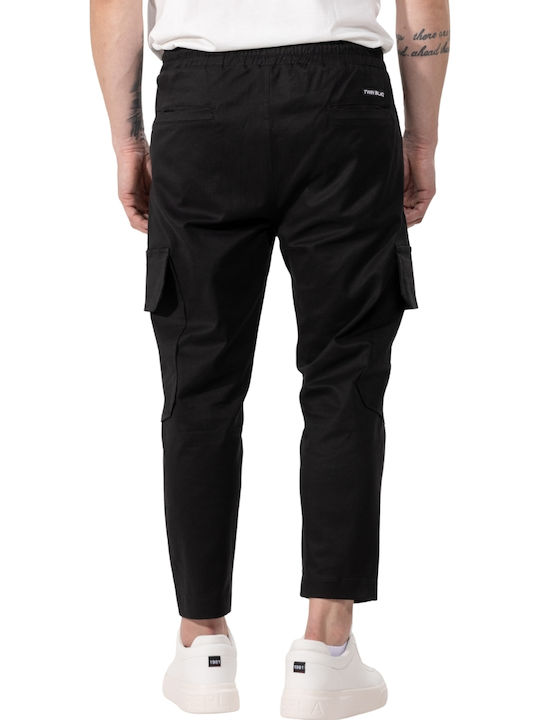 Παντελόνι Cargo Ελαστικό σε Slim Εφαρμογή Black