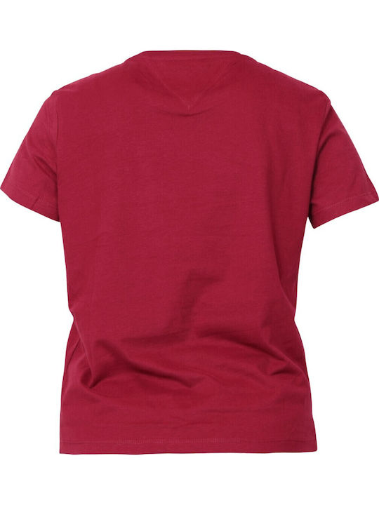 Essential Damen T-Shirt Bordeaux