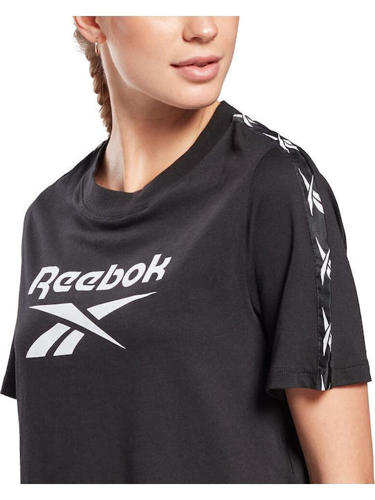 Essentials Tape Pack Women's Crop Top Cotton Short Sleeve Black