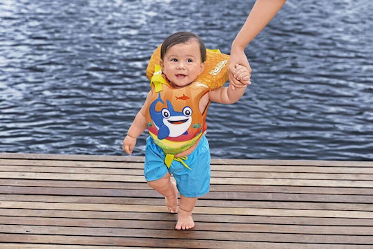 Puddle Jumper Infant Hydro Swim Vest Whale Shark Orange 0-2 Years 90150