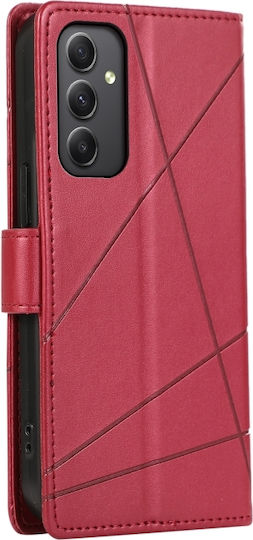 Anaglyphi Grammi Umschlag Rückseite Leder Rot (Galaxy M34)