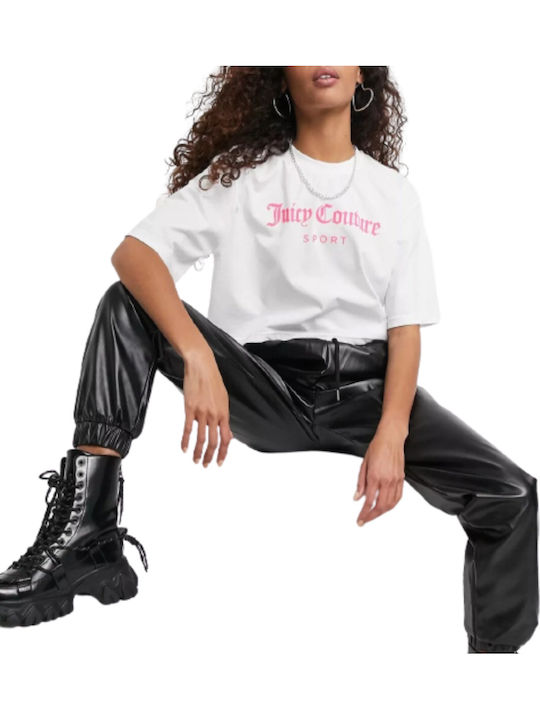 Κοντομάνικο Crop Top Λευκό