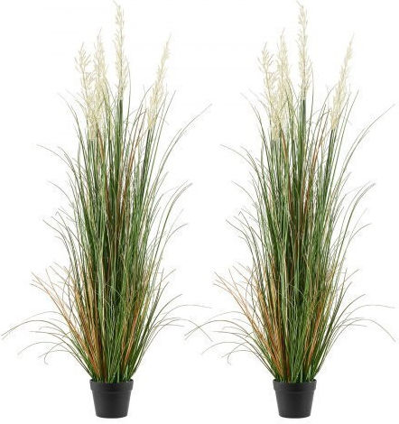 Artificial Plant in Pot Grass Green 150cm in Box 2pcs Vevor