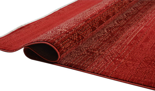 Polcarpet Oriental Kazak Σετ Μοντέρνα Χαλιά Κρεβατοκάμαρας Bordo Rose Polcarpet 3τμχ