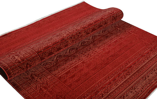 Polcarpet Oriental Kazak Σετ Μοντέρνα Χαλιά Κρεβατοκάμαρας Bordo Rose Polcarpet 3τμχ