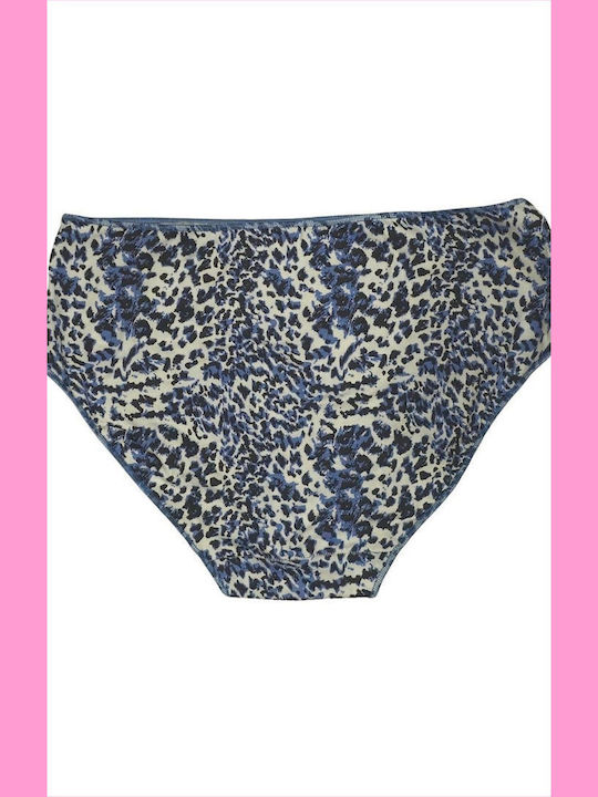 Midi Βαμβακερά Hohe Taille Damen Slip 3Pack Leopard
