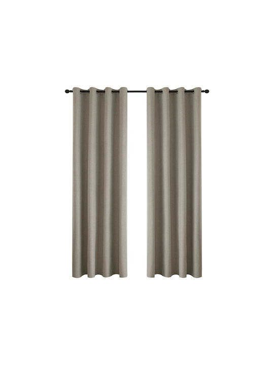 Beauty Home Art Ύφασμα Κουρτίνας Μπεζ