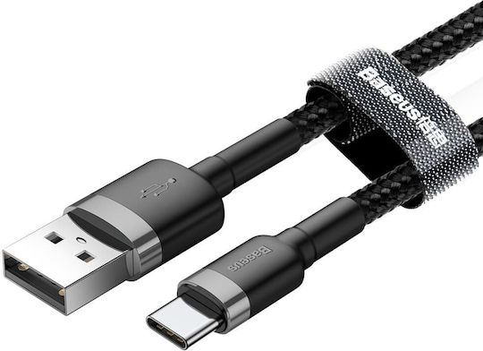Baseus Cafule USB 2.0 Kabel USB-C männlich - USB-A 18W Gray 1m (CATKLF-BG1)