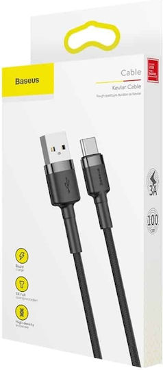 Baseus Cafule USB 2.0 Kabel USB-C männlich - USB-A 18W Gray 1m (CATKLF-BG1)