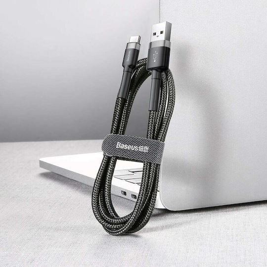 Baseus Cafule USB 2.0 Kabel USB-C männlich - USB-A 18W Gray 1m (CATKLF-BG1)