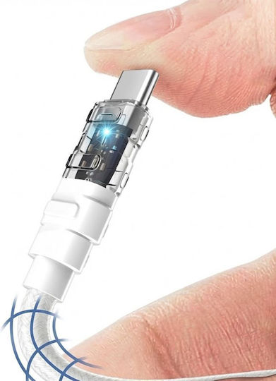 Lito LED USB 2.0 Kabel USB-C männlich - USB-C 60W Weiß
