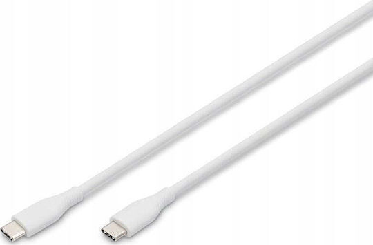 Digitus USB 2.0 Cable USB-C Male - USB-C 60W PD White 2m