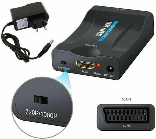 Μετατροπέας Εικόνας & Ήχου Scart Hdmi 1080p 720p