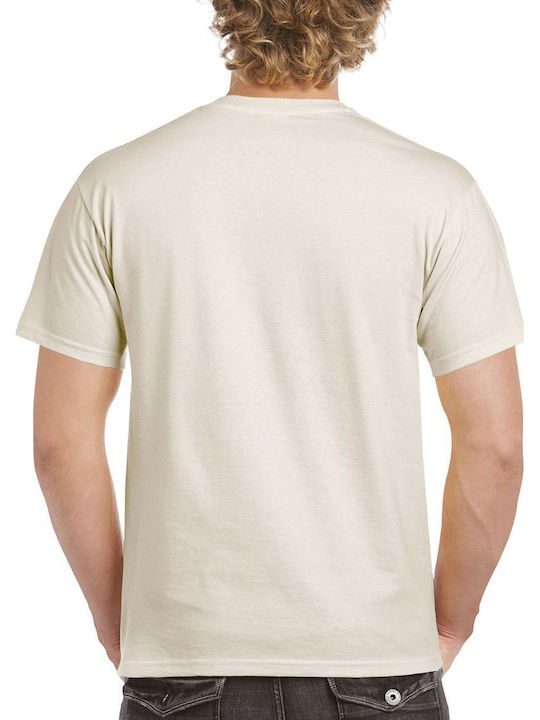 Gildan 2000 Ανδρικό Διαφημιστικό T-shirt Κοντομάνικο Natural