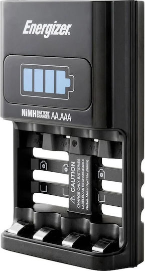 Energizer ACCU Recharge 1 hour Φορτιστής 4 Μπαταριών Ni-MH Μεγέθους AA/AAA Σετ με 4x AA 2300mAh