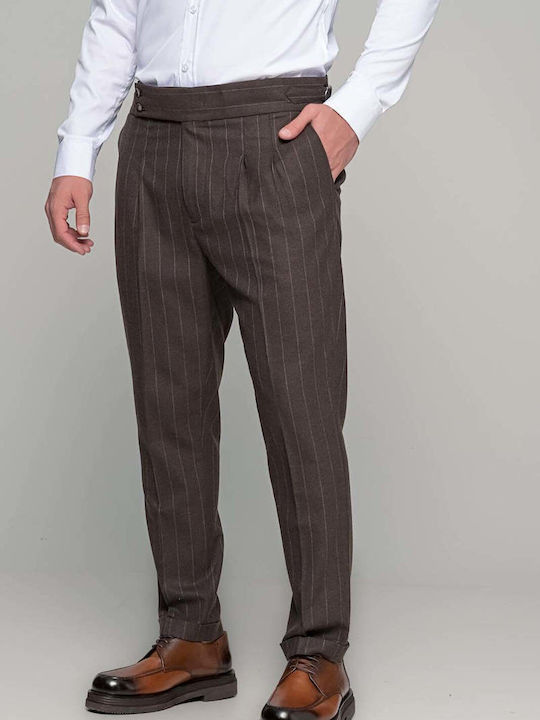 Elegante Мъжки Костюм Brown