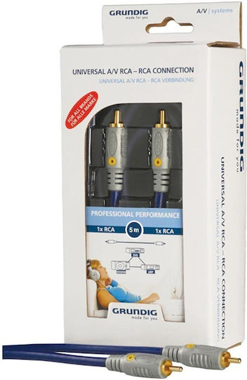 Grundig Composite Analog Video Cable RCA male - RCA male 5m (42166719)