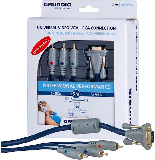 Grundig VGA male to Component male 5m Cable (42166672)
