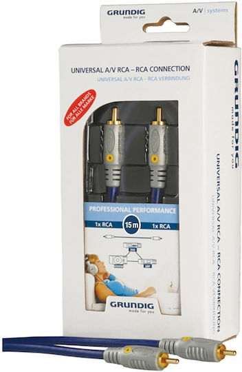 Grundig Composite Analog Video Cable RCA male - RCA male 15m (42166733)