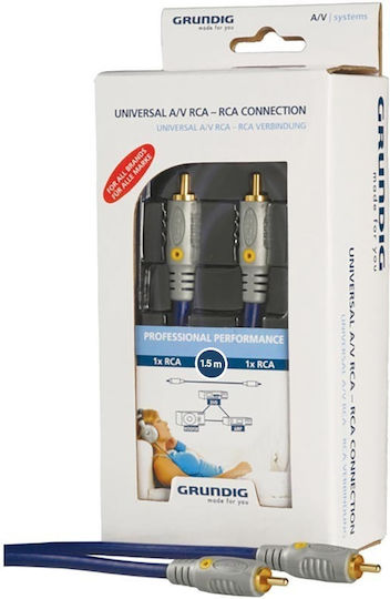 Grundig Composite Analog Video Cable RCA male - RCA male 1.5m (42166696)