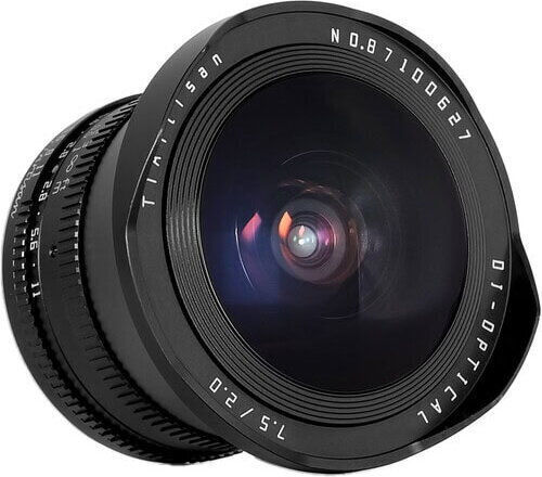 TTArtisan Crop Camera Lens 7.5mm F/2 Fisheye for Nikon Z Mount Black