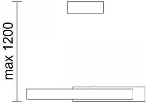 Spot Light Ceiling Light White LED with Warm White Light 60x60cm