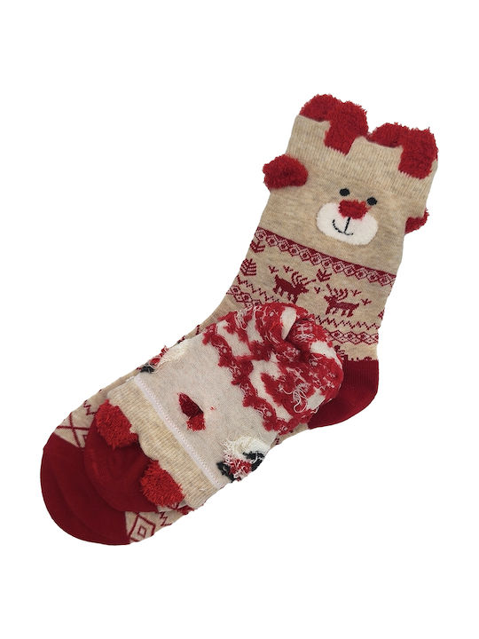 Gift-Me Women's Christmas Socks Beige Gift-Me Women's Christmas Socks Beige