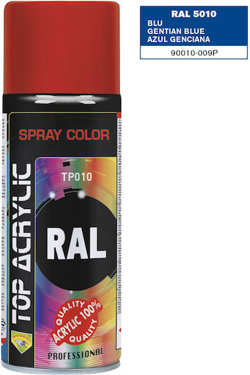 Eco Service Σπρέι Βαφής Top Acrylic Gentian Blue RAL 5010 400ml