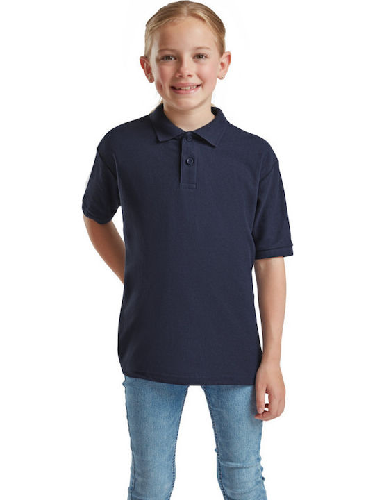 Kinderpolo Kurzarm Marineblau