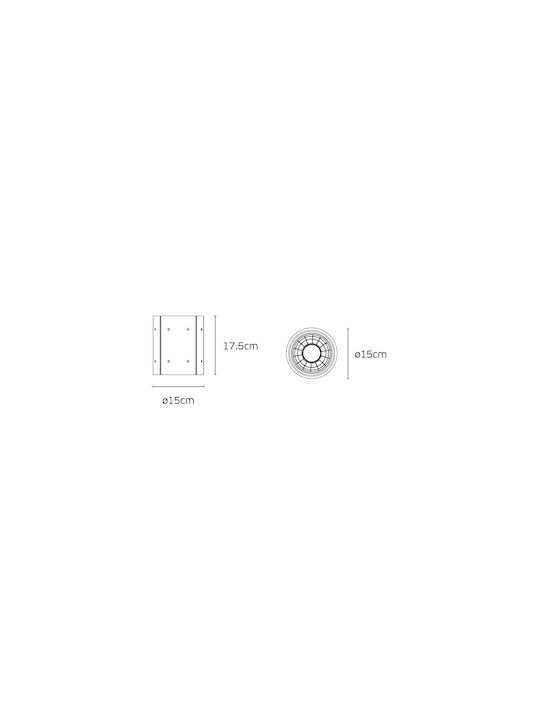 VK Lighting Wasserdicht Spot Deckenleuchte für den Außenbereich mit integriertem LED in Orange Farbe 75169-328131