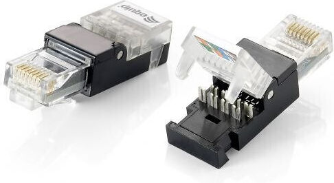 Equip Ștecher RJ-45 2buc Negru (121163)