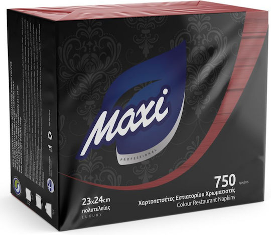 Maxi Serviette 1F Rote 24x23cm 1 Stück Stück