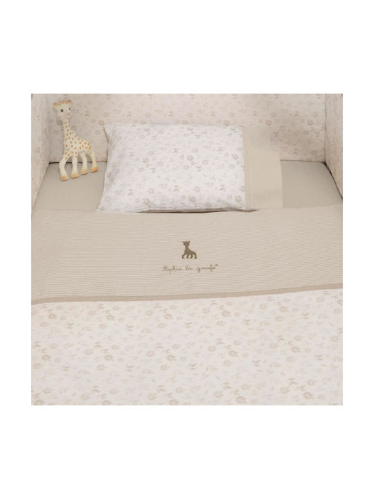 Baby Oliver Baby Sheets Set Cradle Cotton Beige 80x100cm 2pcs