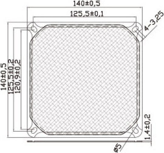Evercool Ανεμιστήρας 1τμχ (FGF-140/M/BK)