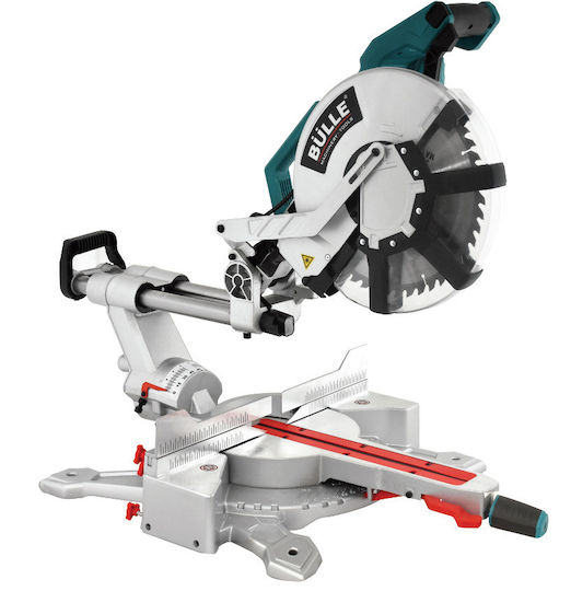 Bulle Kapp- und Gehrungssäge Elektrisch 1800W Schiebesäge mit Schnittführung Laser & Scheibendurchmesser 305mm