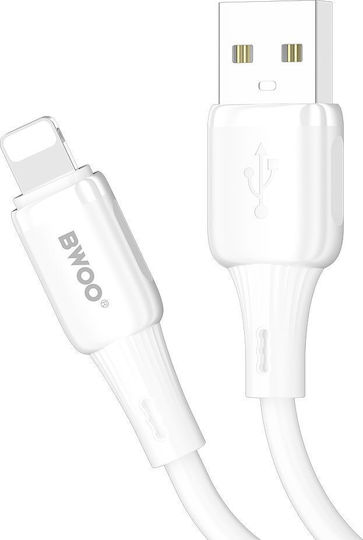 BWOO USB-C Мъжки към Lightning Кабел 18W Бял 1м