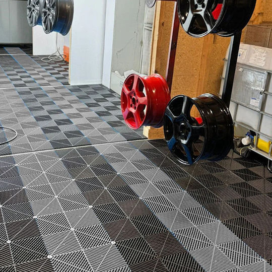 Gym Floor Puzzle Mat Gray 40x40cm