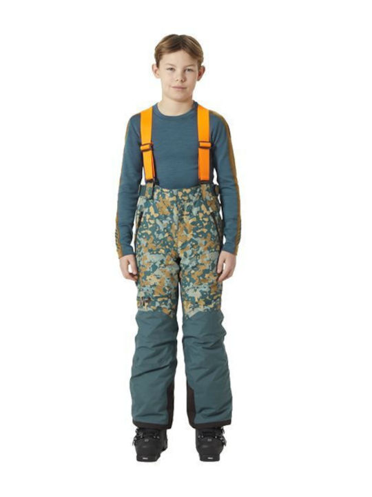 Helly Hansen No Limits 2.0 41729-453 Kids Dungarees for Ski & Snowboard Green