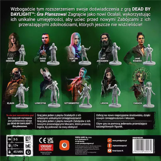 Game Expansion Dead by Daylight Warden for 3-5 Players 17+ Years Old (PL) Portal Games