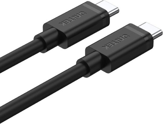 Unitek USB 3.2 Cable USB-C Male - USB-C 60W PD Black 2m Y-C477BK01-2M