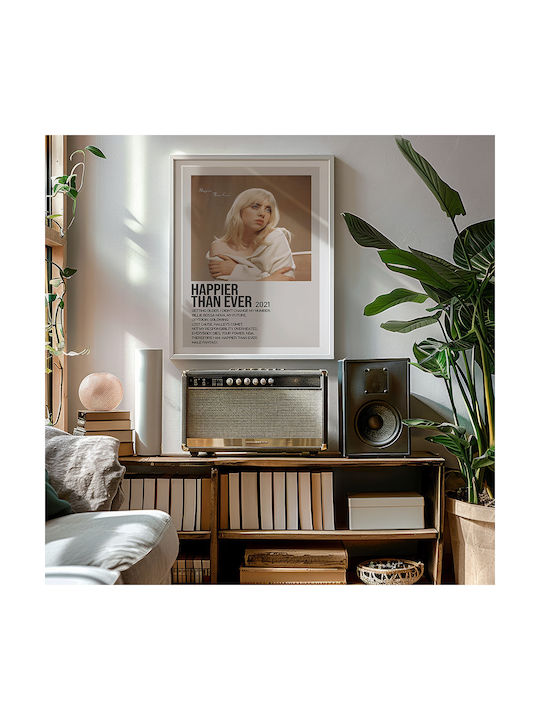 Music Poster Billie Eilish Happier Than Ever Ms443 30cm x 40cm