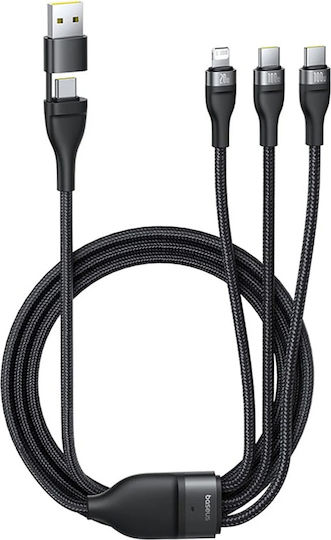 Baseus USB to Type-C / Lightning Cable 5A Μαύρο 1.5m P10377501111-00