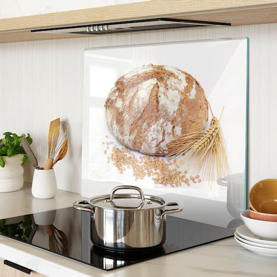 Wandsticker & Wandgemälde Küchenarbeitsplatten Abdeckung Hartglas Brot Weizen 60x52 cm Wandsticker & Wandgemälde Küchenarbeitsplatten Abdeckung Hartglas Brot Weizen 60x52 cm