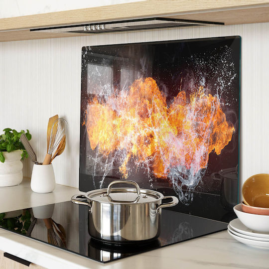 Countertop Protection Surface Tempered Glass Kitchen Fire Water 60x52 Cm
