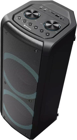 Denver Karaoke Lautsprecher mit Kabelgebundenem Mikrofon und Lichteffekten Bps-352 BPS-352 Schwarz