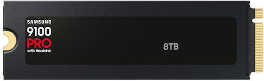 Samsung 9100 PRO SSD 8TB τύπου M.2 με σύνδεση PCI Express 5.0 και Ψύκτρα MZ-VAP8T0CW
